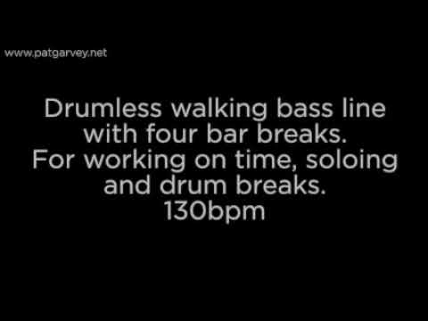 Drumless Walking Bass Line: 130bpm
