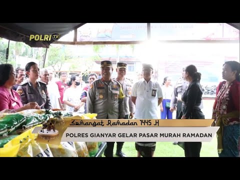 POLRES GIANYAR GELAR PASAR MURAH RAMADAN