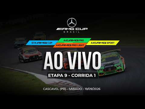 🔴 AMG CUP BRASIL | Corridas 1 | 9ª Etapa 2026 | Cascavel (PR) | Ao Vivo