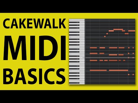 How To Use Cakewalk by Bandlab -  MIDI Basics