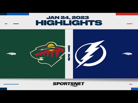 NHL Highlights | Wild vs. Lightning - January 24, 2023