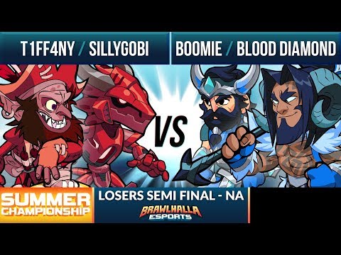 Boomie & Blood Diamond vs T1FF4NY & SillyGobi - Losers Semi Final - Summer Championship 2019 2v2 NA