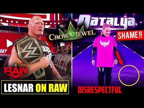 Brock Lesnar Coming RAW with WWE TITLE, Shame On Saudi Arabia Fan - WWE Crown Jewel 2019 Highlights Video