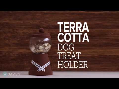 Terra Cotta Dog Treat Holder | Pet DIY