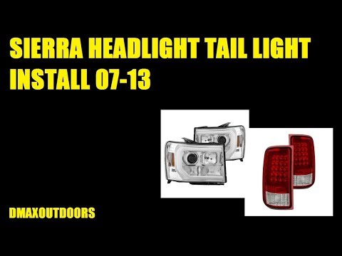 SIERRA HEADLIGHT & TAIL LIGHT INSTALL 07-13 Spyder drl led light bar