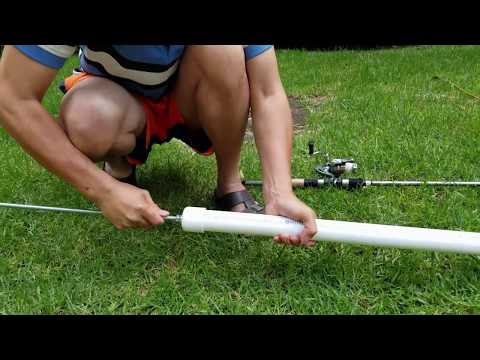 DIY fishing rod holder: super easy, strong, professional and universal for just $7 (DIY专业鱼竿支架)