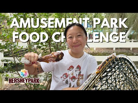 can we eat everything at HERSHEY PARK?🎢 🍫 $40 All Day Dining Pass review & food challenge