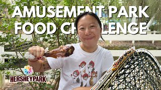 eating everything at HERSHEY PARK 🎢 🍫 $40 All Day Dining Pass review & amusement park food challenge