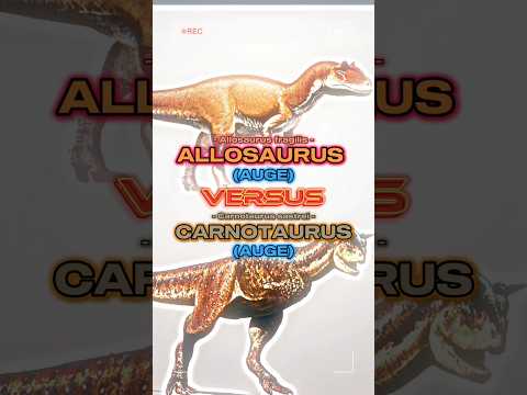 Allosaurus vs Carnotaurus #allosaurus #carnotaurus #1v1 #wisedit #dinosaur #paleontology #shorts