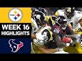 Steelers vs. Texans | NFL Week 16 Game Highlights