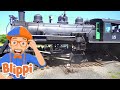 Blippi Explores A Steam Train Blippi Cars Trucks Vehicles Cartoon Moonbug Kids