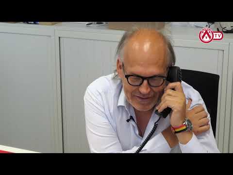 KV Kortrijk -  Voorzitter Joseph Alllijns belt supporters op