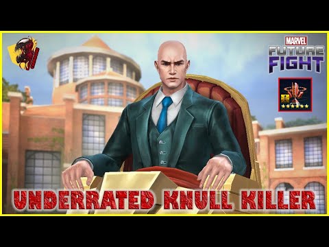 MARVEL FUTURE FIGHT -CLASSIC PROFESSOR-X CLEARS WBL KNULL WITH AN OBELISK ..