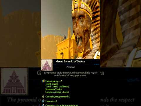 When Settra Realise Nagash Built a Larger Black Pyramid Right Next to His Pyramid