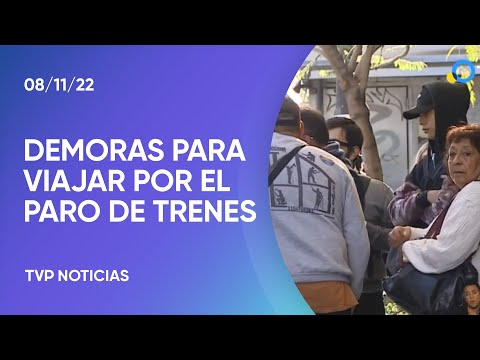 Demoras en el tránsito por el paro de trenes