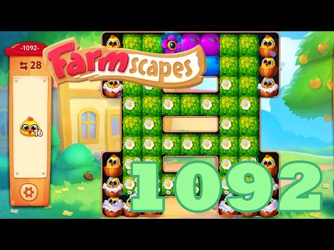 Farmscapes Level 1092 HD Gameplay Walkthrough | 3 - match game | android | ios | pc | app