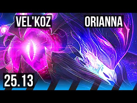 VEL'KOZ vs ORIANNA (MID) | 66% winrate | EUW Master | 25.13