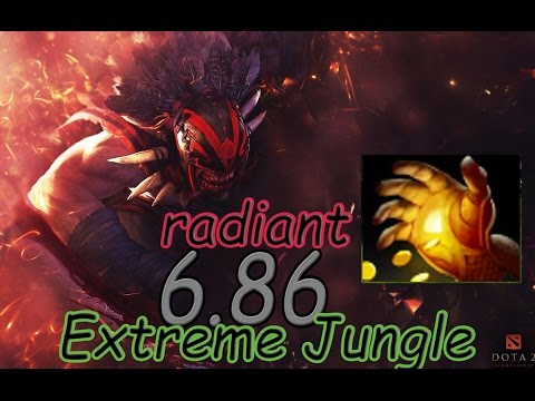 Dota 2 6.86 Jungle Radiant - BloodSeeker fast Midas! 5:36