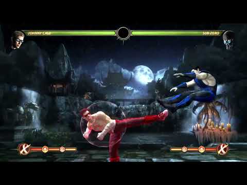 Mortal Kombat 9 Johnny Cage VS. Sub-Zero