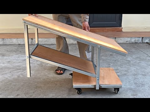 DIY - Great Craftsman's Ideas / How To Make A Portable Folding Table / Metal Smart Folding Utensils!