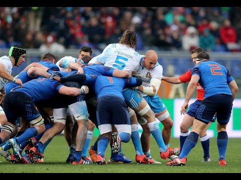 French Maul steams through the Italian midfield!  Italy v France 15 March 2015
