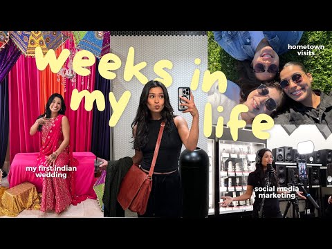 weekly vlog: my first Indian wedding, working in marketing & high school reunion!