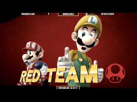 WBB #89  LoFBlue & TDDelta vs RedeemerZ & Luck   Winners Finals   Smash 4 Doubles