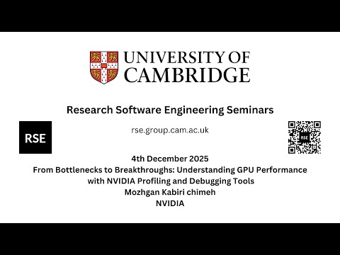 Cambridge RSE seminar series