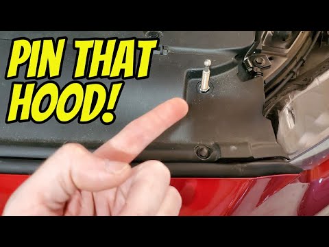 Keep your hood secure with Quik-Latch hood pins! QL-38-LP/BP install on my 2016 Mustang GT!