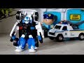 Tobot C Police Car Robot Toy Review Transformer Play 또봇 C 경찰차 장난감 리뷰