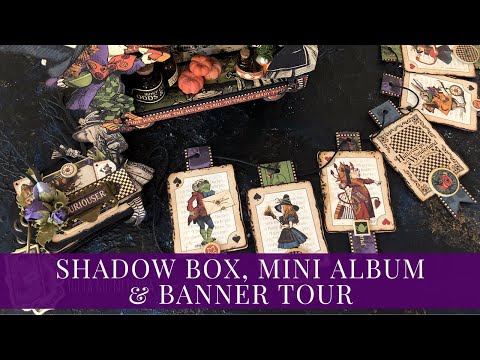 Halloween in Wonderland Shadow Box, Mini Album & Banner Mini Album by Yulia Kuznetsova for G45