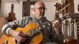 Video thumbnail for Thankful at Thanksgiving for this special Gibson ES-250 from 1940. Darn that Dream. by Mike’s Arch Angels