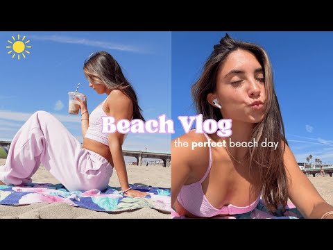 the perfect beach day | beach vlog