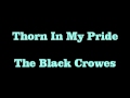Thorn In My Pride   Black Crowes