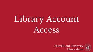 Library Account Access