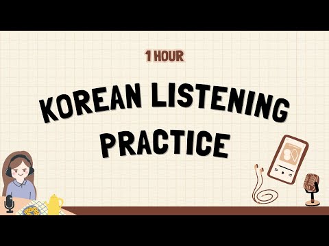 1 Hour of Korean Listening for Beginners ❸