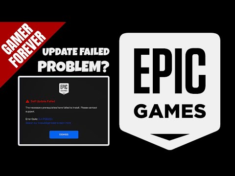 ❓Epic Games Self Update Failed Problem (ERROR CODE: SU-PQE1223)