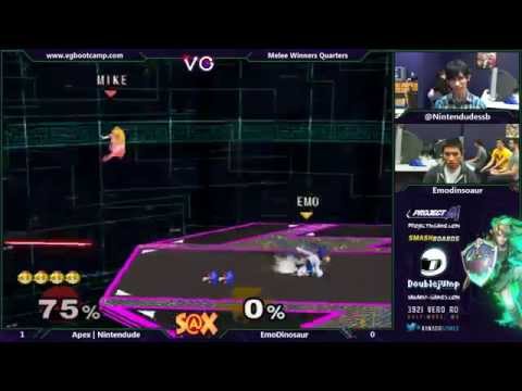 S@X - Nintendude (Peach) Vs. Emodinosaur (Falco) SSBM Winners Quarters - Melee