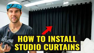 How To Install Custom Curtains In Your Photo/ Video Studio - Studio Setup Build