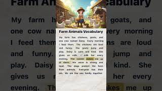 Farm Animals Vocabulary #VillageLife #VillageEnglish #MyVillage #LearnEnglish #Shorts