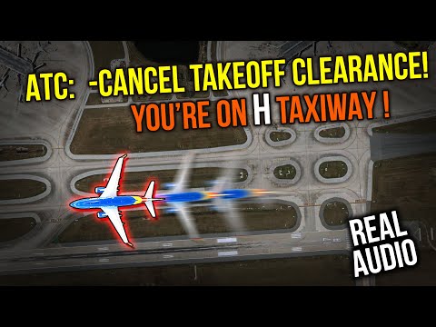 SOUTHWEST STOP!!!  Southwest Boeing 737 almost took off from taxiway at Orlando Airport. REAL ATC