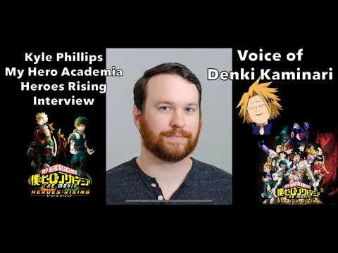 Kyle Phillips My Hero Academia Heroes Rising Audio Interview | Voice of Denki Kaminari