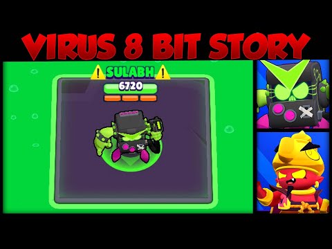 The Story Of Virus 8-Bit | Brawl Stars Story Time | Cosmic Shock