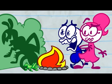 Campfired Up | Pencilmation Cartoons!