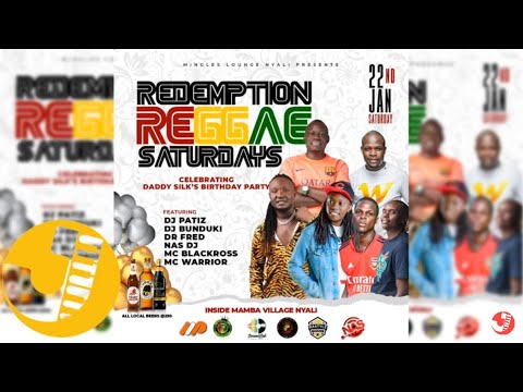 DJ BUNDUKI X DJ PATIZ X MC WARRIOR - REDEMPTION REGGAE SATURDAYS