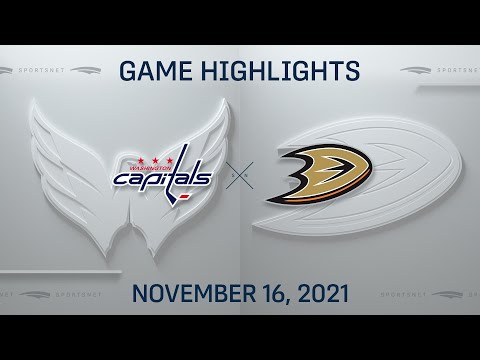 NHL Highlights | Capitals vs. Ducks  - Nov. 16, 2021