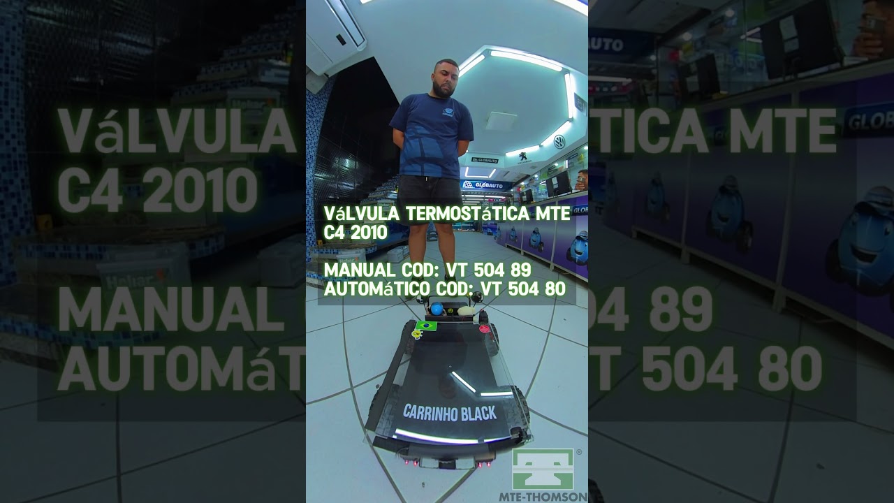 CARRINHO BLACK FAZ ENTREGA DE VÁLVULA TERMOSTÁTICA DA MTE-THOMSON PARA C4 2010 QUE ESTÁ FERVENDO!