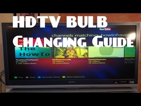 How To Change Bulb Housing For An HDTV - Sony Wega XL-2400