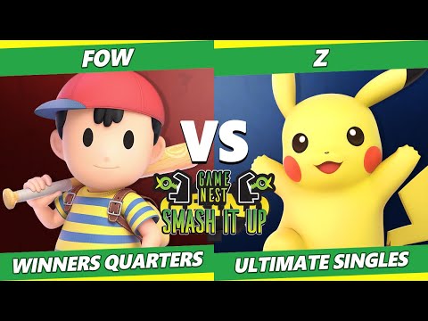 Smash It Up 27 Winners Quarters - FOW (Ness) Vs. Z (Pikachu) SSBU Ultimate Tournament
