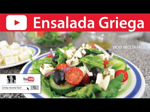 ENSALADA GRIEGA | Vicky Receta Facil Video